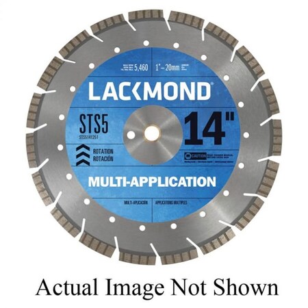 Diamond Blade, Laser Weld Segmented Turbo, Series STS5, 9 Diameter Blade, 78